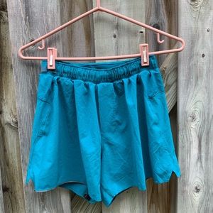 LULU LEMON - MENS TEAL RUNNING SHORT
